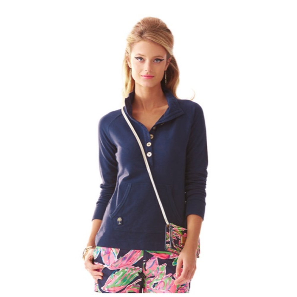 Lilly Pulitzer Navy Captain Popover